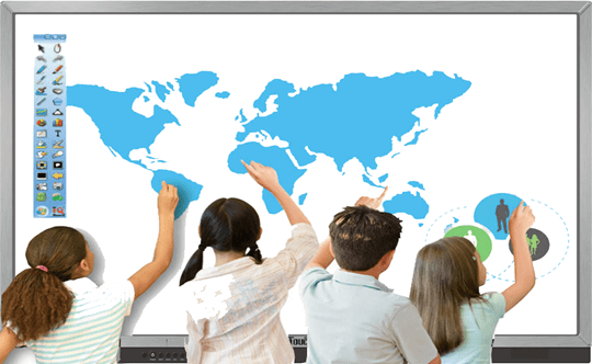 10 point touch interactive display,interactive display,interactive flat panel,interactive touchscreen,IQTouch