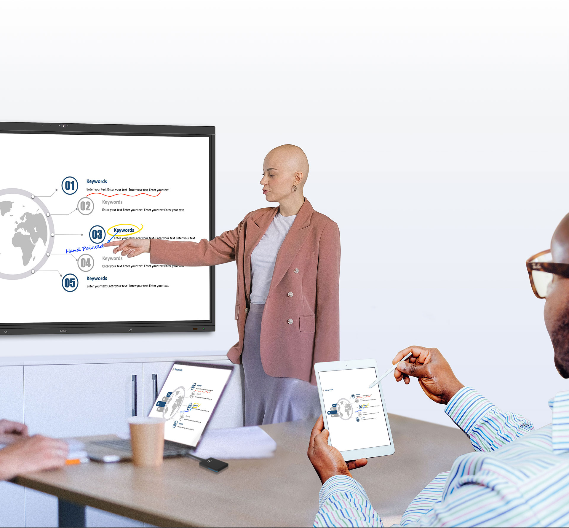 Driving Productivity with a Large Touch Screen Display