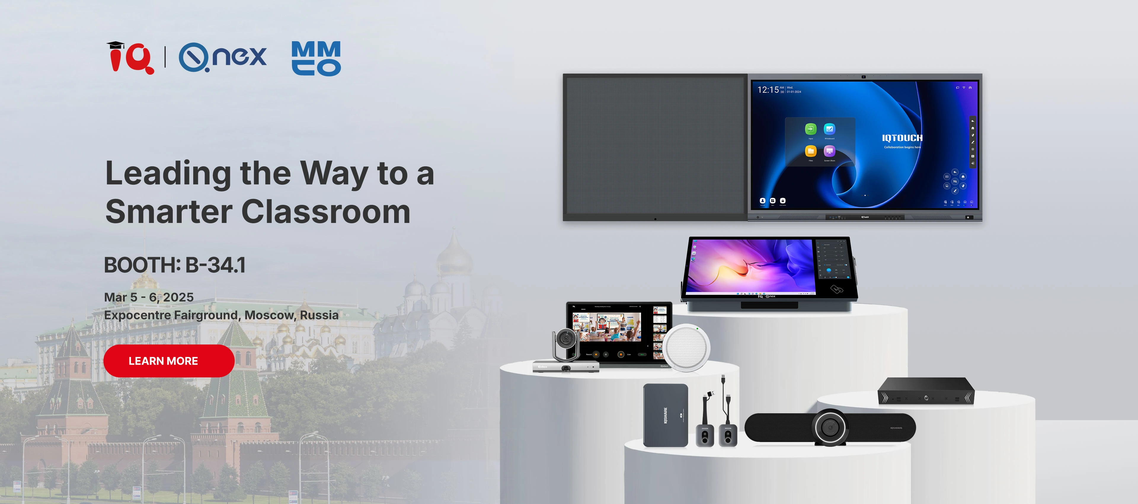 IQ&Q-NEX at Moscow International Education Fair:one step toward smart classroom